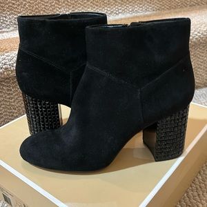 Ankle Boot Blk suede 91/2